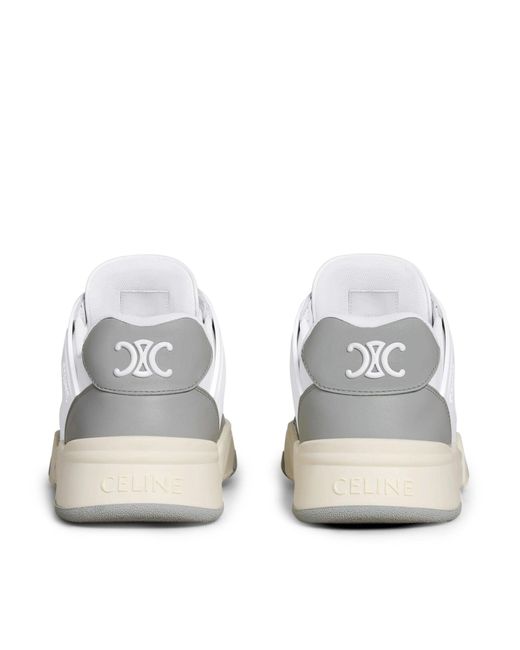 Céline White Low Lace-Up Sneaker Ct-09 Trainer for men