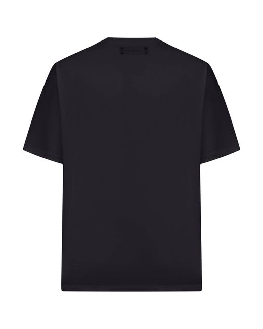 T-shirt in cotone con logo ricamato di Amiri in Black da Uomo
