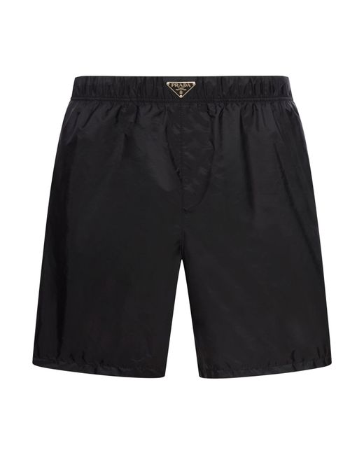 Prada Black Swimwear Re-nylon for men
