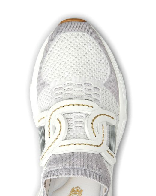 Sneakers kate in tessuto tecnico di Tod's in White