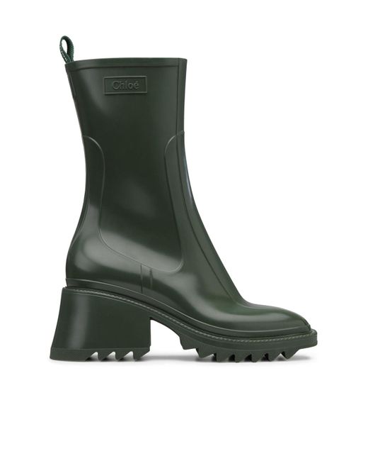 Chloé Rubber Betty Rain Boot in Green - Save 6% - Lyst