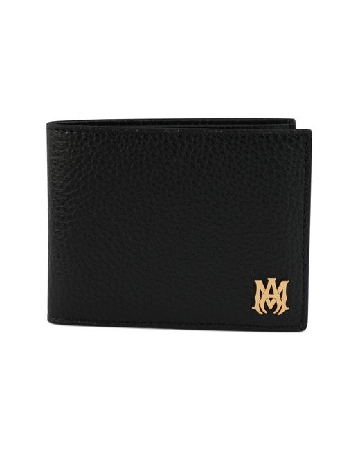 Amiri Leather Ma Rivet Classic Bifold Wallet in Black for Men | Lyst UK