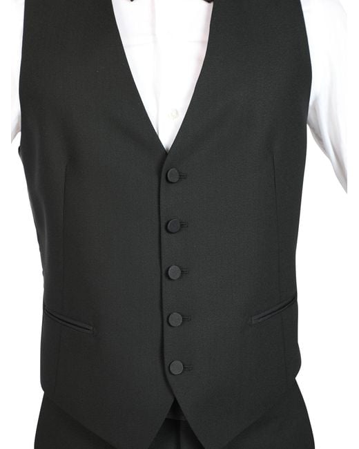 Tagliatore Black Abito Con Gilet for men