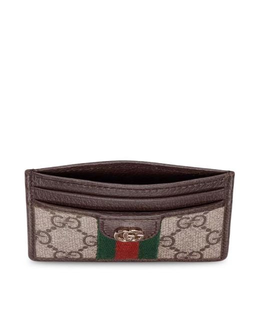 Gucci Brown Ophidia Card Holder