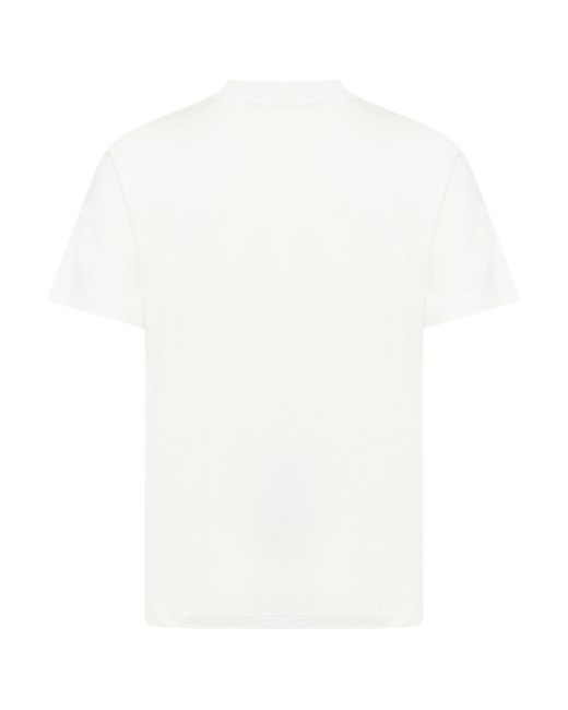 Sunnei White Classic T-shirt ``cuori Di Pietra`` for men