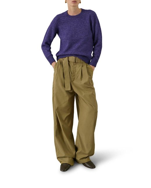 Soeur Green Cole Wide-Fit Trousers