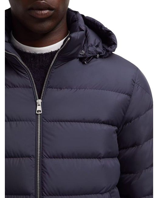 Piumino corto arneb con cappuccio di Moncler in Blue da Uomo