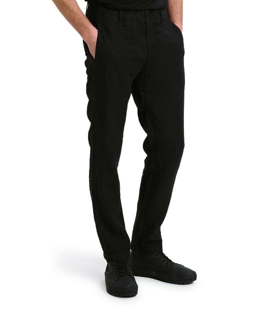 Transit Blue Regular-Fit Linen Trousers for men