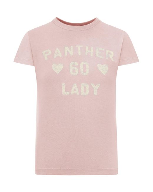 Valentino Garavani Pink Cotton Jersey T-Shirt With Print