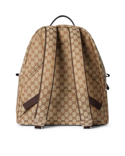 Gucci Natural Gg Fabric Backpack Medium Size for men