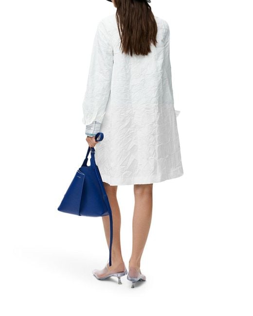 Loewe Blue Technical Cotton Dress