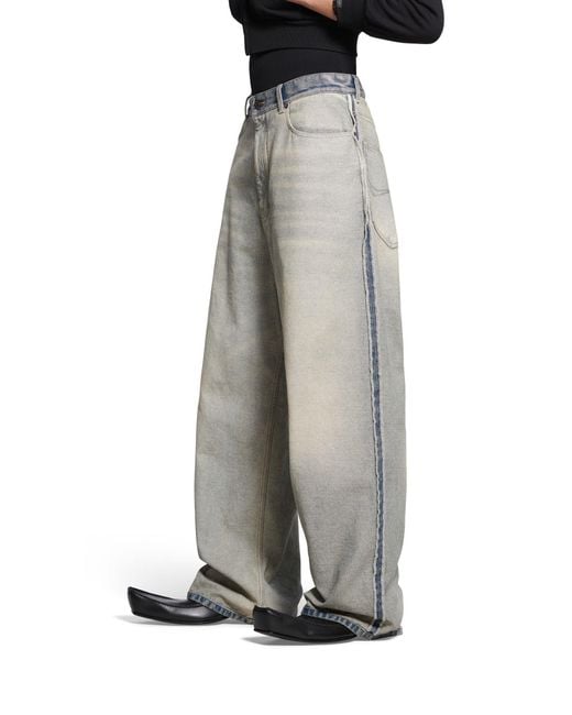 Balenciaga Gray Regular & Straight Leg Pants for men