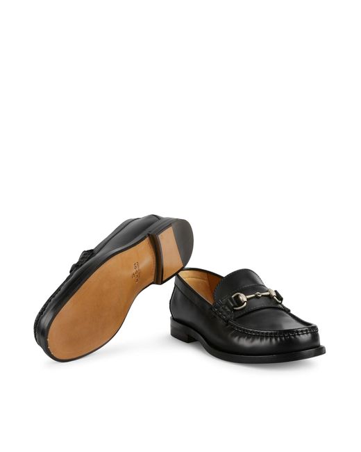 Gucci Black Moccasin With Clamp for men