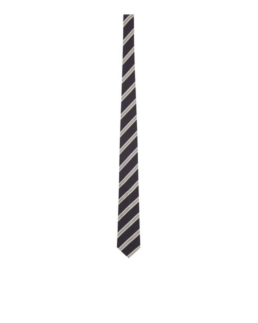 Lardini White Silk Tie for men
