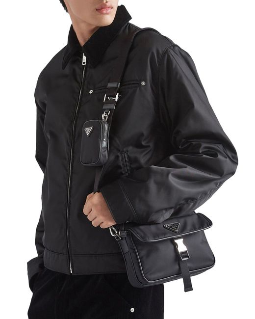Prada Black Shoulder Bag for men