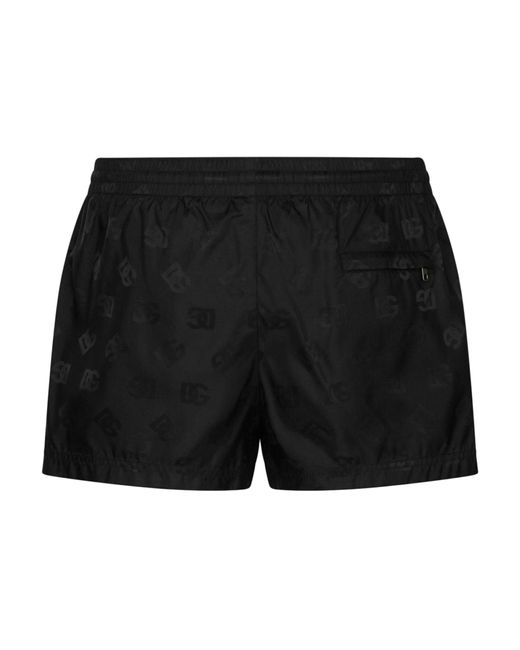 Dolce Gabbana Swim Shorts Swimwear in Black for Men Lyst UK