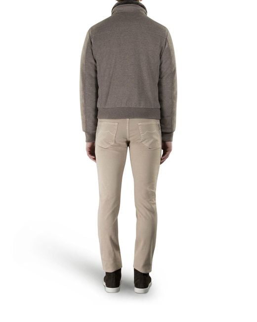 Moorer Brown Bellati Bomber Jacket for men