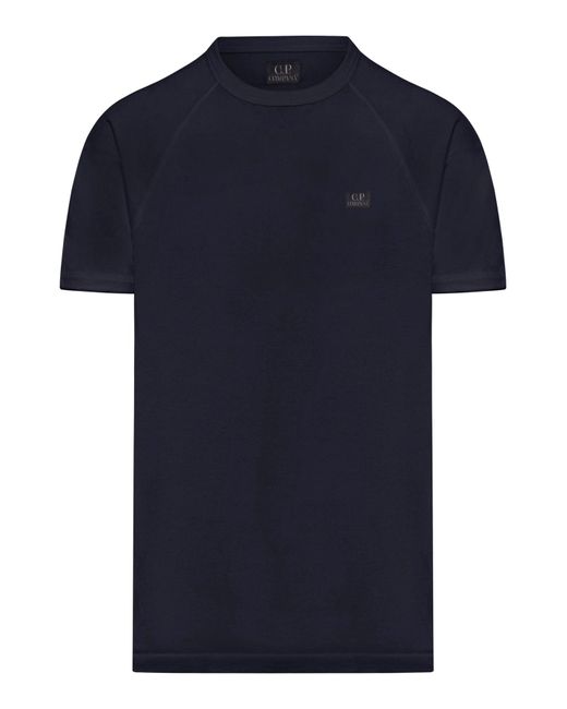 T-shirt con ricamo di C P Company in Blue da Uomo
