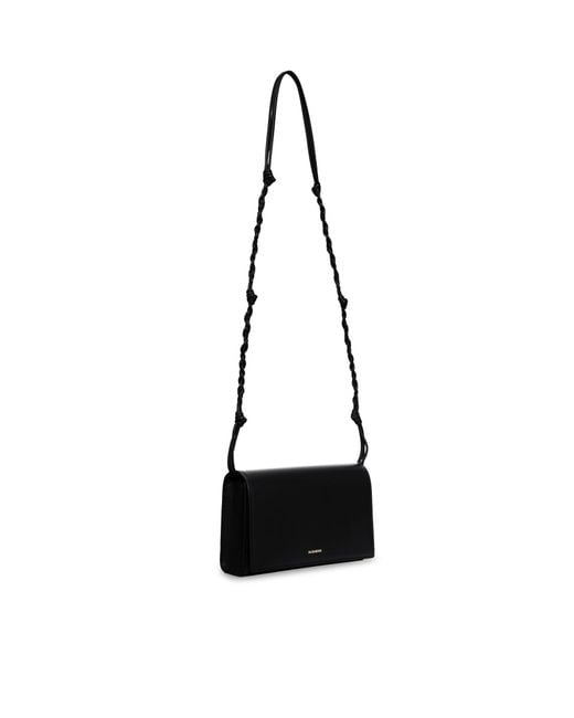 Jil Sander White Tangle Wallet With Shoulder Strap