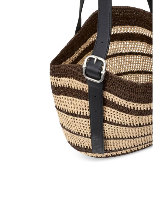 Borsa loop basket in rafia di Loewe in Brown da Uomo