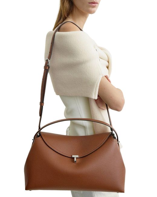 Totême  Brown T-Lock Handbag