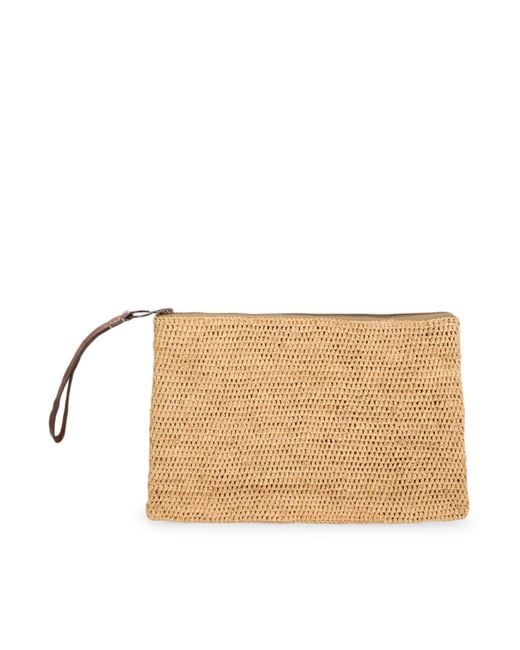IBELIV Natural Ampy Raffia Clutch