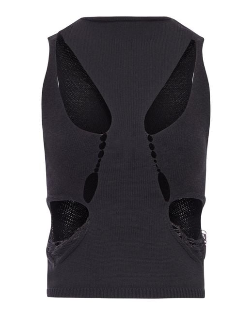 Rick Owens Black Tanja Wool Top