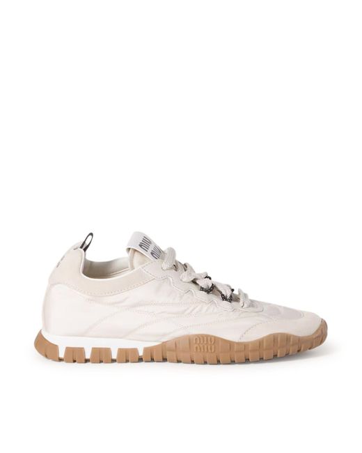 Miu Miu White Tyre Sneakers