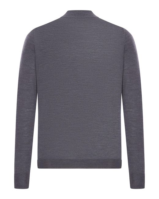 Nome G Blue Wool Turtleneck for men