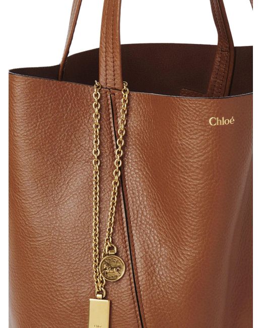 Chloé Brown Chloã Spin Tote Bag