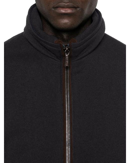 Moorer Black Bellati Bomber Jacket for men