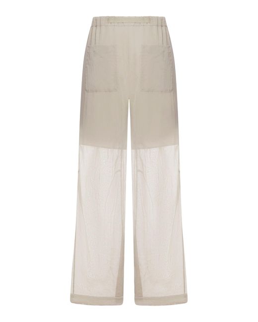 Pantalone ergonomic loose di Brunello Cucinelli in White
