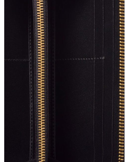 Miu Miu Black Large Nappa Matelasse Wallet