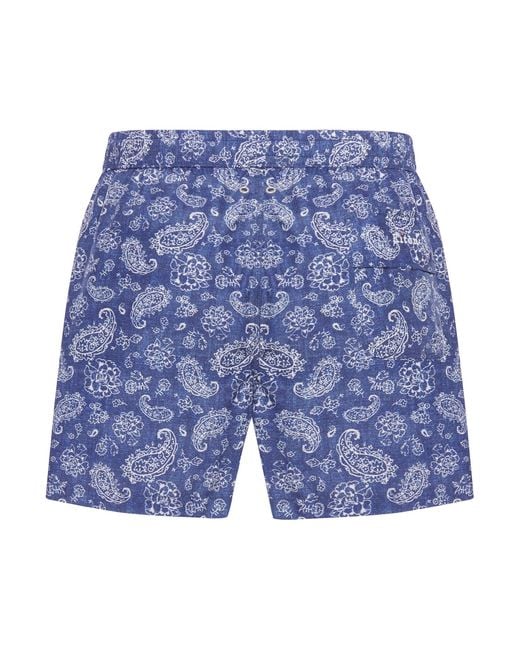 Kiton Blue Swimsuit for men