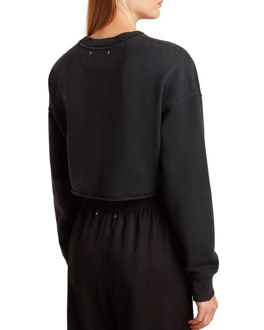 Golden Goose Deluxe Brand Blue Deluxe Brand Crew Neck Sweatshirt