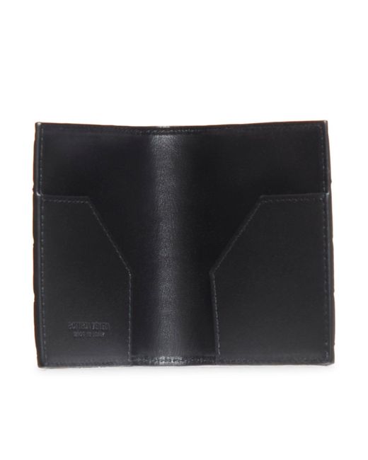 Bottega Veneta Black Woven Wallet for men