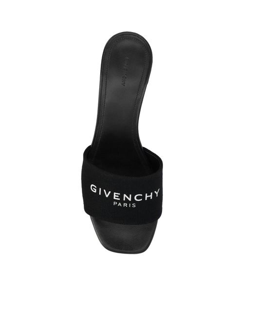 Givenchy Black 4g Canvas Mules