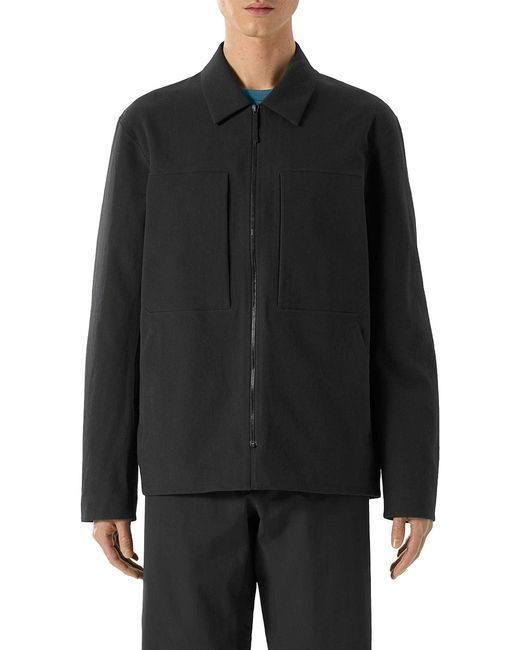 Veilance Black Overshirt Mionn Softshell for men