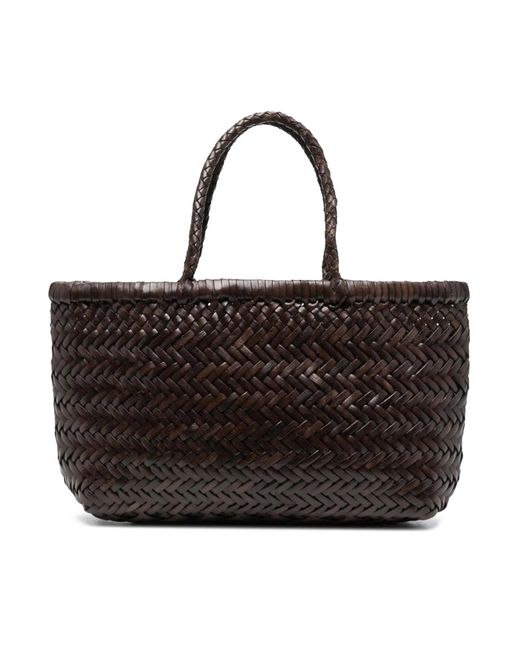 Dragon Diffusion Black Mini Flat Gora Handbag