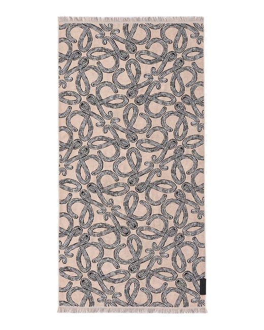 Loewe Gray Cotton Terry Towel for men