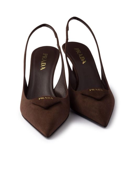 Prada Brown High Heel Shoes
