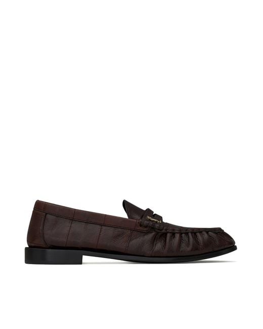 Saint Laurent Black Le Loafer Supple Eel Moccasins for men