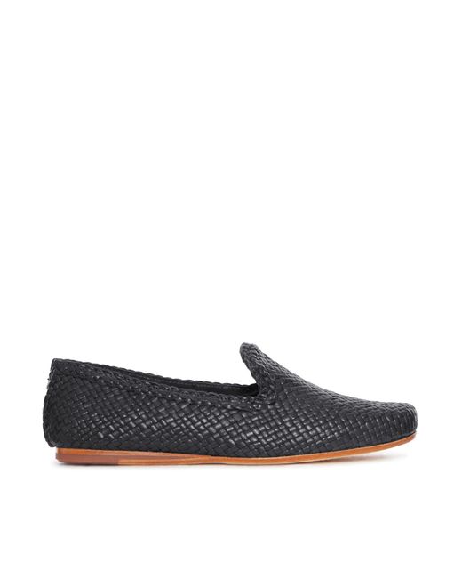 Dragon Diffusion Gray Damas Leather Slippers