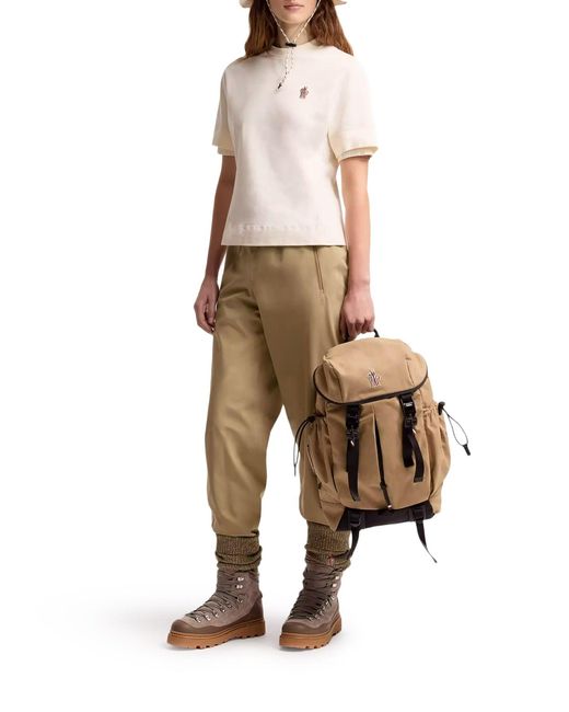 Moncler White Stretch Jersey T-Shirt