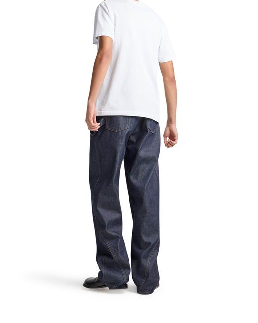 J.W. Anderson White J.W.Anderson T-Shirt With Embroidered Anchor for men