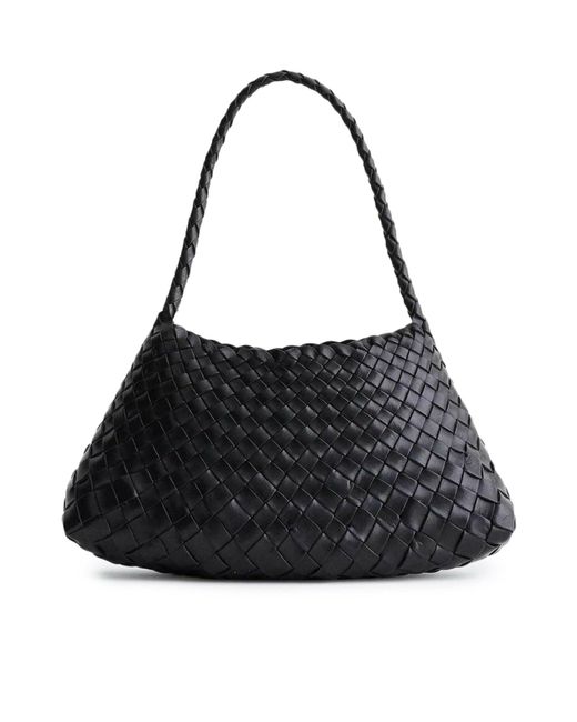 Dragon Diffusion Rosanna Mini Bag In Woven Leather in Black | Lyst UK