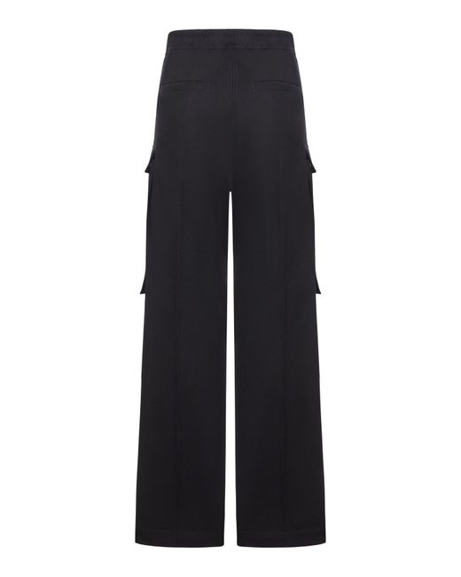 Rick Owens Blue Cargobelas Wool Trousers for men