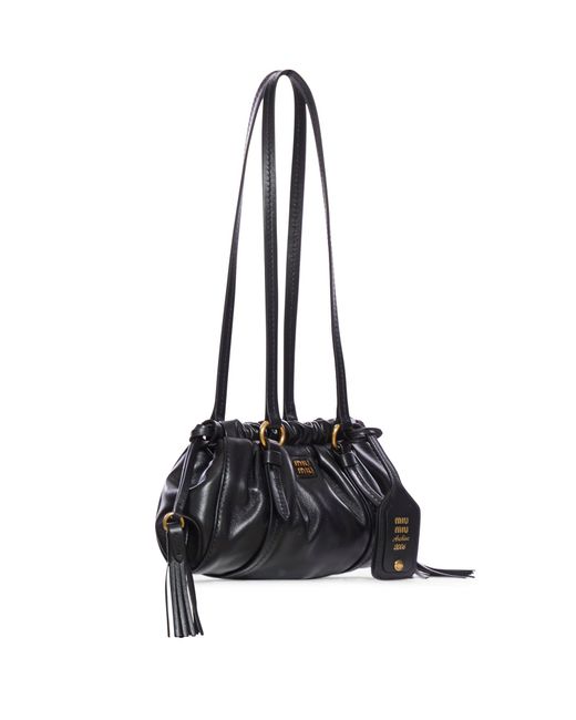 Miu Miu Mini Joie Bag in Black | Lyst