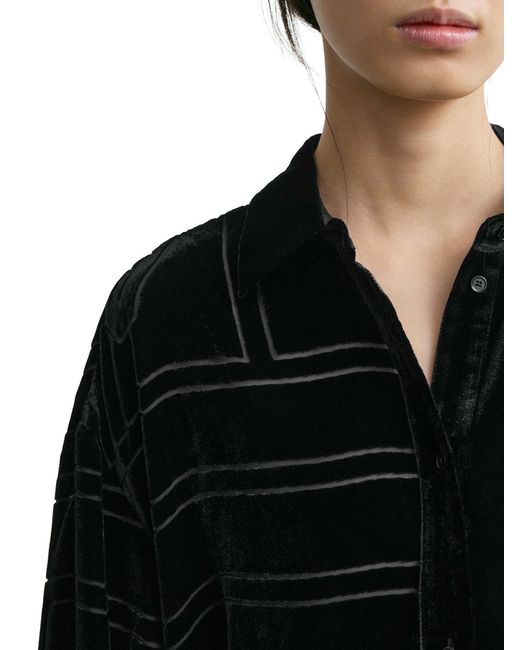 Totême Blue Oversized Devorã Shirt