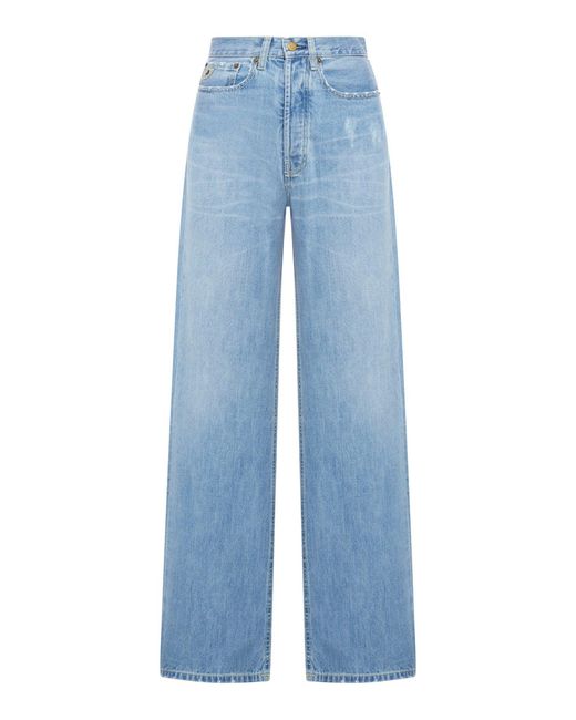 Lois Blue Skater Loose Wide Leg Jeans